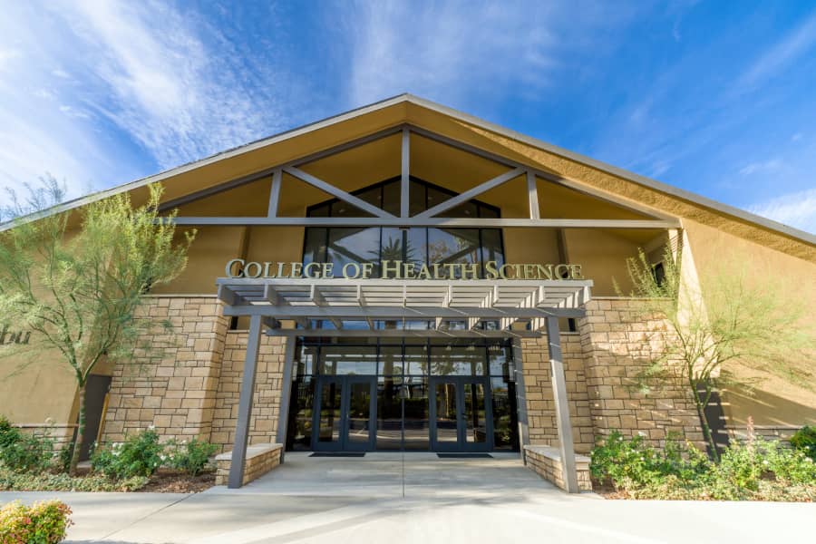 Exterior of the College of Health Science at California Baptist University